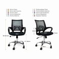 thumbnail image 2 of Silla Ejecutiva Ergonómica Levanto Malla Negro 92x55cm, 2 of 2