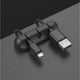 thumbnail image 4 of Clips de clip para cable Syncwire [paquete de 5] Juego de organizador de cable de gestión de cable multipropósito para escritorio, cables de alimentación, cables de carga USB, cables de audio, cables de cargador y más - Negro Ormromra LN-1423, 4 of 7