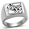 thumbnail image 1 of Bague en Acier Inoxydable Poli pour Homme Sans Stone en Aucun Stone - Taille 10, 1 of 1