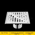 thumbnail image 2 of Bgsha Heavy Duty Drain Outdoor Yard Drain Removable Steel Block Robust Construction Versatile Applications Floor Drain, 2 of 9