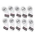 thumbnail image 1 of 10 fundas para cabezas de palos de golf, fundas de cuña, protección decorativa, suministros portátiles, protectores para entusiastas y principiantes. Blanco, 1 of 8