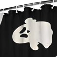thumbnail image 3 of Black Halloween Ghost Silhouettes Shower Curtain 36"x72" ,Bathroom Decorative Shower Curtains Set with 12 Hooks,Modern Waterproof Washable Shower Curtain, 3 of 6