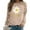 Khaki, variant on KHONTS Women's Crewneck Daisy Print Long Sleeve Sweatshirts Loog Sleeve Casual Tops Loose Fit Pullover Shirts White XL