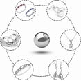 thumbnail image 4 of 20 Piezas Bolas de Forja para Anillos de Monedas, Surtido de 10 Tamaños (3/4 pulgadas a 3mm), Acero Inoxidable 304, Ideal para Joyería y Herrería, 4 of 5