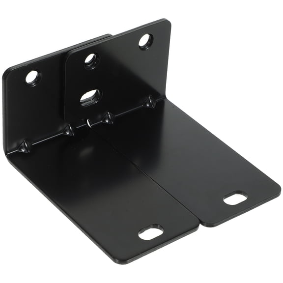 PTOOTP Black Metal Sound Bar Mount Bracket Floating Wall Shelf for TV and Speaker Support, and Easy Installation