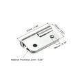thumbnail image 2 of Unique Bargains Lift Off Hinge, 1.5' 304 Stainless Steel Left Detachable Small Slip Joint Flag Hinges 6 Pack, 2 of 6