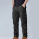 thumbnail image 1 of Pantalones largos para hombre, pantalones de algodón, color liso, multibolsillos, pantalones cargo, pantalones de trabajo, pantalones cargo casuales, pantalones de pierna recta, pantalones vaqueros, p, 1 of 4