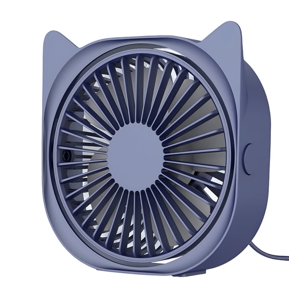 HIBIBUD Personal Desk Fans Small Quiet-Mini Cute Desk Fan,USB Powered,3 Wind Speeds,360°Rotatable,Little Portable Table Fans Fast Cooling for Home Bedroom Nightstand Office Work Desktop Dorm