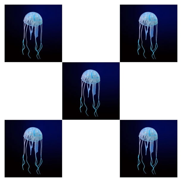 sweethay Home Restaurant Aquarium Artificial Jellyfish Fishtank Pet Decoration Suction Fake Aquaria Supplies Accessories Cups Type2 NO2