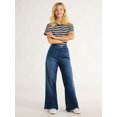 thumbnail image 5 of Free Assembly Women’s Belted Wide Leg Trouser Jeans, 31” Inseam, Sizes 0-22, 5 of 6