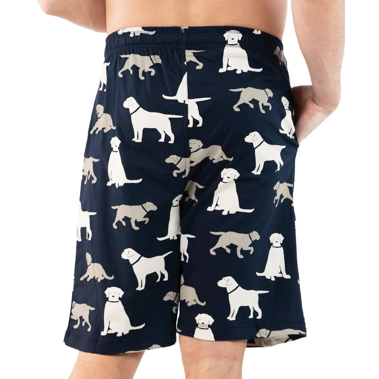 LazyOne Pajama Shorts for Men, Labs, Cotton Sleepwear, Xx-large 