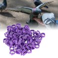 thumbnail image 4 of Anillos Para Patas De Pájaros, Fáciles De Instalar Y Quitar, Fáciles De Transportar Y Almacenar, Anillo De Clip De Pájaro De Plástico De Alta Calidad, Tamaño Pequeño Y Mgaxyff Púrpura, 4 of 8