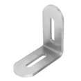 thumbnail image 1 of Soporte en L ranurado de 16 Uds. Soporte de esquina de acero inoxidable de 2 pulgadas soporte de ángulo recto para muebles de mesa, 1 of 4