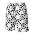 thumbnail image 5 of Kdxio Happy Football Pattern Mens Casual Shorts - Drawstring Summer Beach Sports Shorts for Men, 5 of 9
