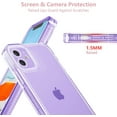 thumbnail image 2 of Designed for iPhone 12 6.1 inch,Sparkly Clear Case for Women,Soft TPU Silicone Bumper Protective Cover Case for iPhone 12,Purple, 2 of 9