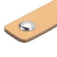 thumbnail image 4 of Unique Bargains Leather Furniture Handles Drawer Knobs Pulls Khaki Silver 6.7", 4 of 5