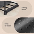thumbnail image 4 of LEDREM Freestanding Closet Organizer with Shelves & Hanging Rods , Portable Wardrobe for Bedroom/Cloakroom , 4-Tier Storage Rack , Easy Tool-Free Assembly ,Black, 4 of 6