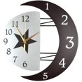 thumbnail image 1 of Péndulo de pared silencioso Reloj de pared de cuarzo con marco en forma creativa, reloj de péndulo moderno Reloj de pared Decoración del hogar para sala de estar, cocina, dormitorio, 1 of 3