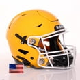 thumbnail image 6 of Riddell SpeedFlex ADULT Helmet - White SF-2BD Facemask (Orange Helmet, Small), 6 of 8