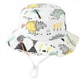 thumbnail image 6 of Mjbaby Summer Baby Boys Girls Toddler Cartoon Print Bucket Hats Caps Sun Head Wear, 6 of 6