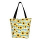 thumbnail image 1 of Balery Blue White Striped Sunflower A Bolsa de Hombro con Diseño, Bolsa Grande y Duradera, Bolsa Versátil para Compras, 1 of 6
