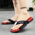 thumbnail image 4 of Mens Fashion Orthotic Flip Flops Slip On Lightweight Comfortable Thick Cushion Yoga Mat Thong Sandals With Plantar Fasciitis Arch Support, 4 of 5