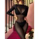 thumbnail image 4 of Ropa interior sexy, medias sexy europeas y americanas, medias combinadas, uniforme, tentación, archivo abierto, perspectiva de seda negra, linda w413, 4 of 5