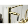 thumbnail image 4 of Kingston Brass KS4702DKL Kaiser Deck Mount Pot Filler Faucet, Polished Brass, 4 of 9