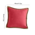 thumbnail image 3 of Apmemiss Liquidation Taie d'Oreiller en Lin 17,7 Pouces Conforts Ameublement Maison Canapé Salon Tête de Lit Coussin Taille Taie d'Oreiller Housse de Coussin de Canapé Bordée de Lin, 3 of 6