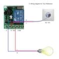 thumbnail image 3 of Yeacher Smart Home 433Mhz DC 1CH Wireless Remote Switch Relay Receiver Universal Remote Control Switch Module and RF Remote Controls 1527, 3 of 8
