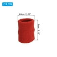 thumbnail image 2 of Unique Bargains Bracelets de Poignet Sport 8x8cm Absorbants en Éponge, Rouge Lot de 12, 2 of 7