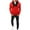Red, variant on Men Leisure 2 Piece Suits Pants Long Sleeve Pullover Hoodie and Pants Long Sleeve Hoodie Sweatshirts and Jogger Sweatpants Sweatsuits Set for Men Tracksuits Set,Red