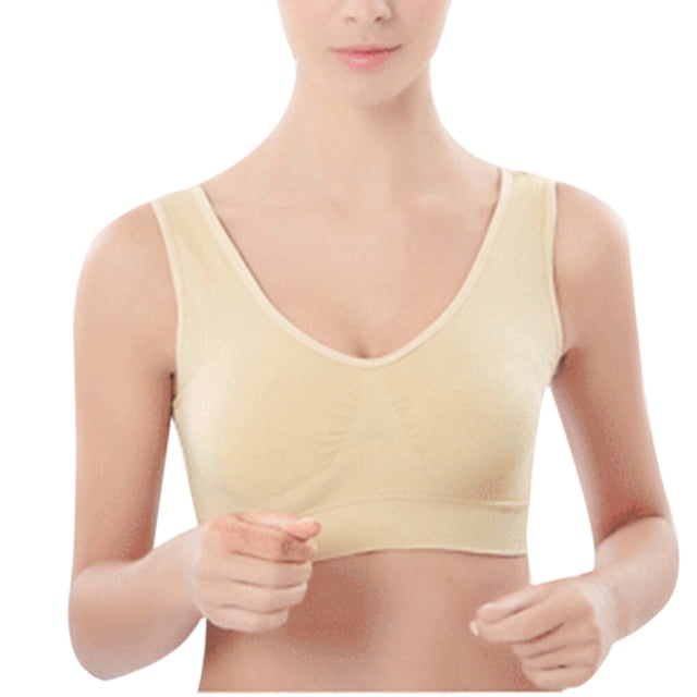 facefd Soutien-Gorge de Sport Sans Armatures Sans Coutures pour Femme Fille Respirant Rehausseur Yoga Course Haut