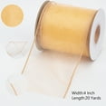 thumbnail image 5 of Joycrosso 4 Inch Gold Wired Organza Ribbon - 20 Yards Sheer Decorative Ribbon for Gift Wrapping, Wedding Decor, Christmas Tree, Crafts & DIY Projects, 5 of 6