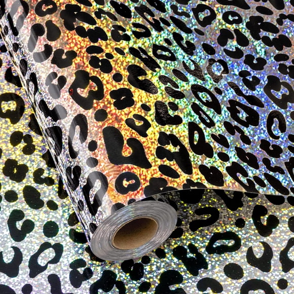 Rollo de papel de regalo metálico con estampado de leopardo Yarcony, 43 x 10 m