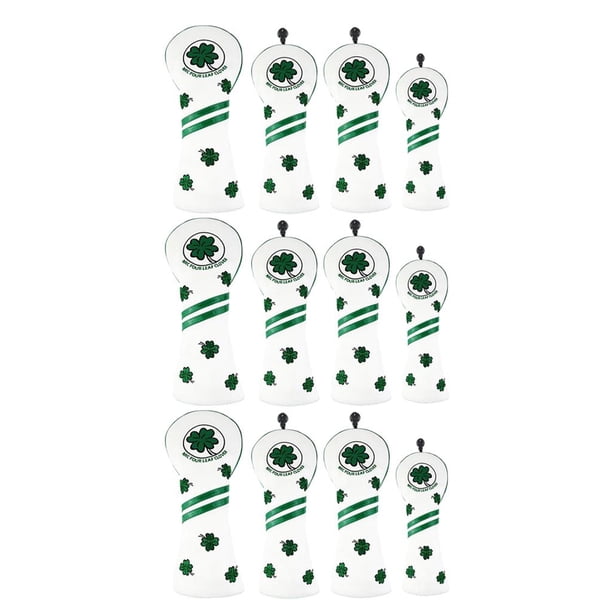 12 piezas Golf Cover Fairway Club Headcover con No. Accesorios Blanco Zulema Cubierta para la cabeza del club de golf