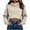 Beige, variant on Vivianyo HD Women's Fall Winter Ultra Casual Cropped Hoodie, Drop Shoulder Long Sleeve Crop Tops Front Pocket Solid Pullover Sweatshirt for Women, Women's White Hoodie, Sizes S-2XL