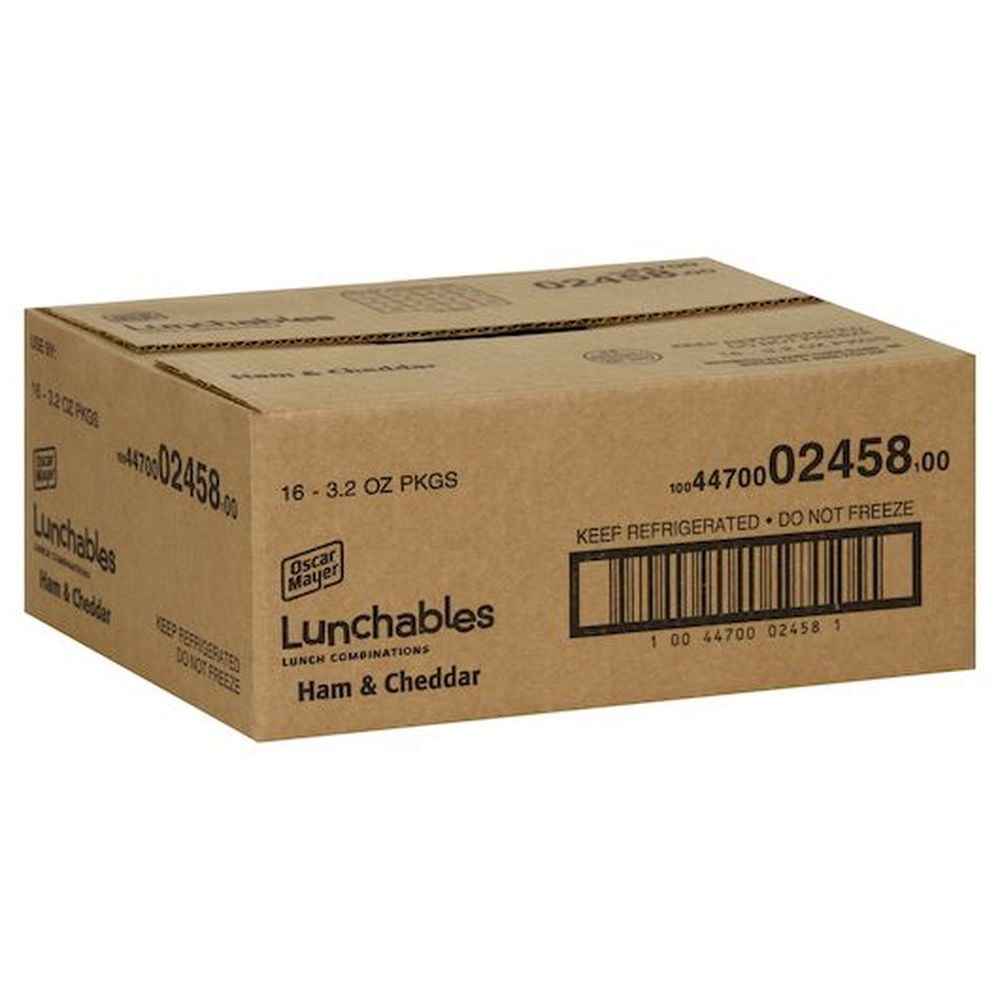 Lunchables Ham and Cheddar Cheese, 4.5 Ounce -- 16 per Case.