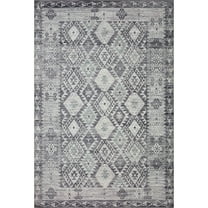 ZIO-03 Charcoal, Slate 3-6" x 5-6" Size Rug
