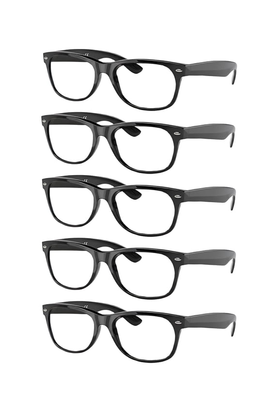 Taylor 5 Pack Reading Glasses for Men Spring Hinges Lightweight, +2.50