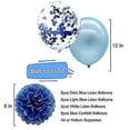 thumbnail image 5 of Decoraciones de cumpleaños, decoraciones de feliz cumpleaños, suministros para fiestas para hombres, mujeres, niños y niñas, banderines de cumpleaños azules con pompones de papel y, 5 of 5