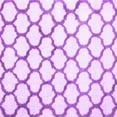 thumbnail image 1 of Ahgly Company Indoor Square Trellis Purple Contemporary Area Rugs, 4' Square, 1 of 4