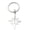 Eight-pointed star-S, variant on Stainless Steel North Star Crescent Moon Octagram Pendant Keychain, Key Ring, Daily Wear & Handbag Ornament Accessory (Eight-pointed star-S)