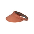 thumbnail image 3 of Top Headwear Sports Cotton Twill Clip-On Visor 3.5 Inch Wide Brim, Coral, 3 of 4