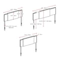 thumbnail image 4 of CorLiving Mia 3-in-1 Expandable Panel Padded Fabric Headboard with Nail Head Trim, 4 of 8