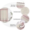 thumbnail image 3 of Rose Pink Grid Lines Bathroom Shower Curtains with 12 Hooks Polyester Waterproof Shower Curtain for Stalls and Bathtubs Boho Minimalist Stripes Texture Beige Decorative Bathroom Curtain 36x72 Inches, 3 of 9