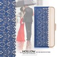 thumbnail image 2 of Galaxy Note 9 Case,Note 9 Wallet Case, [Luxurious Romantic Carved Flower] Leather Wallet Case with [Inside Makeup Mirror] and [Kickstand Feature] for Galaxy Note 9 2018 Navy Blue, 2 of 7