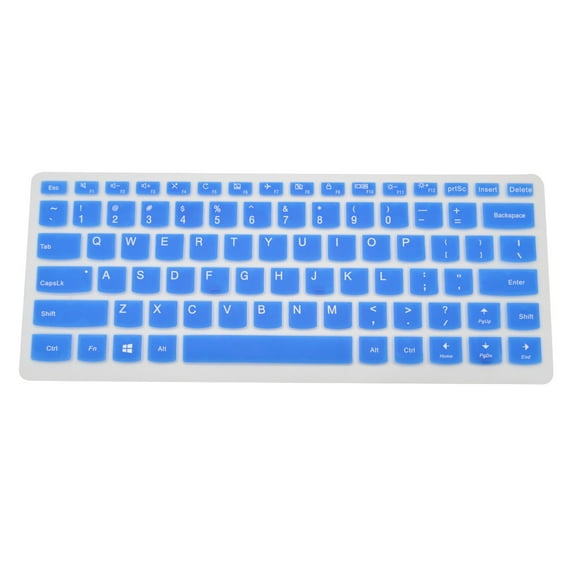 PcProfessional Blue Ultra Thin Silicone Gel Keyboard Cover for Lenovo Yoga 710 14 14" Yoga 710 15 15.6" Flex 4 14" Laptop (Please Compare Layout and Model)