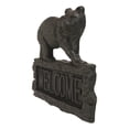 thumbnail image 5 of Rustic Western Black Bear On Tree Log Cast Iron Wall Art Welcome Sign Decor, 5 of 5