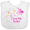 thumbnail image 3 of Inktastic I Love My Daddy Girls Baby Bib, 3 of 4